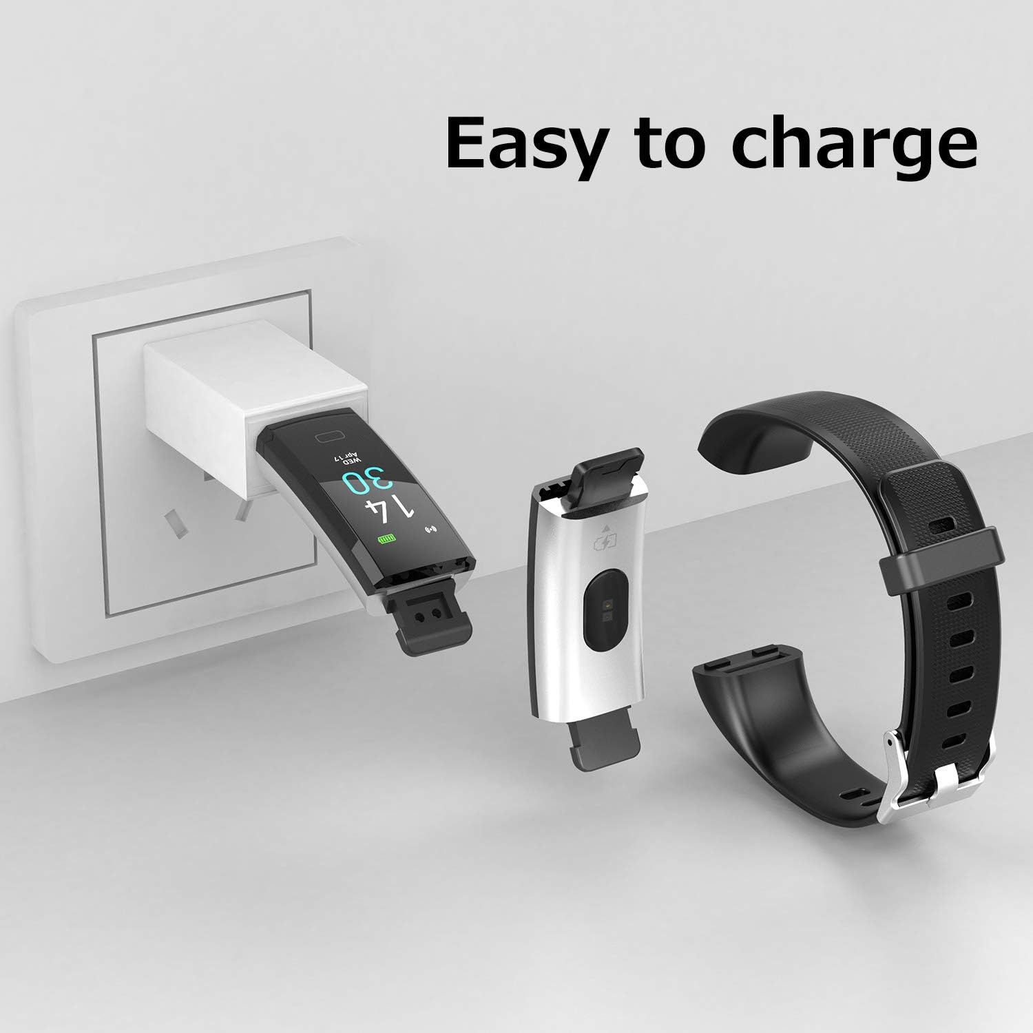 Fitness Tracker with Heart Rate Activity Tracker Sleep Monitor, Smart Watch Health Tracker IP68 Pedometer Step Counter for Man Women(Pink) - Image 6