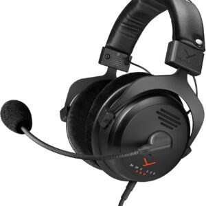 beyerdynamic MMX 330 Pro Open-Back Gaming Headset with Stellar.45 Driver and Condenser Microphone, Wired Gaming Headset Suitable for PC, Xbox, PlayStation and Nintendo Switch. Handmade in Germany