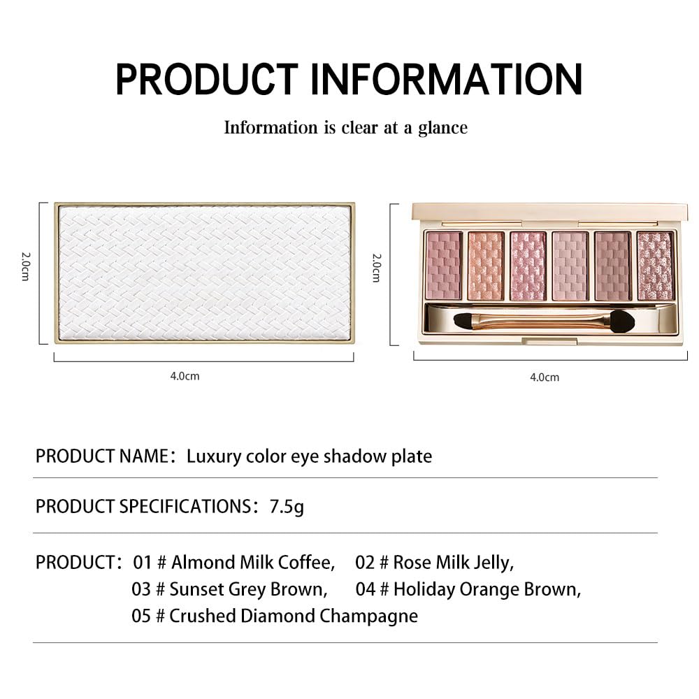 Rose Mauve Neutral Nude Eyeshadow Palette – 6 Matte & Shimmer Eye shadow, Soft Pink & Mauve Tones, Blendable Long-Lasting Eye Shadow Kit for Natural Everyday Makeup, Soft Glam Looks & Mature Eyes 2 - Image 8