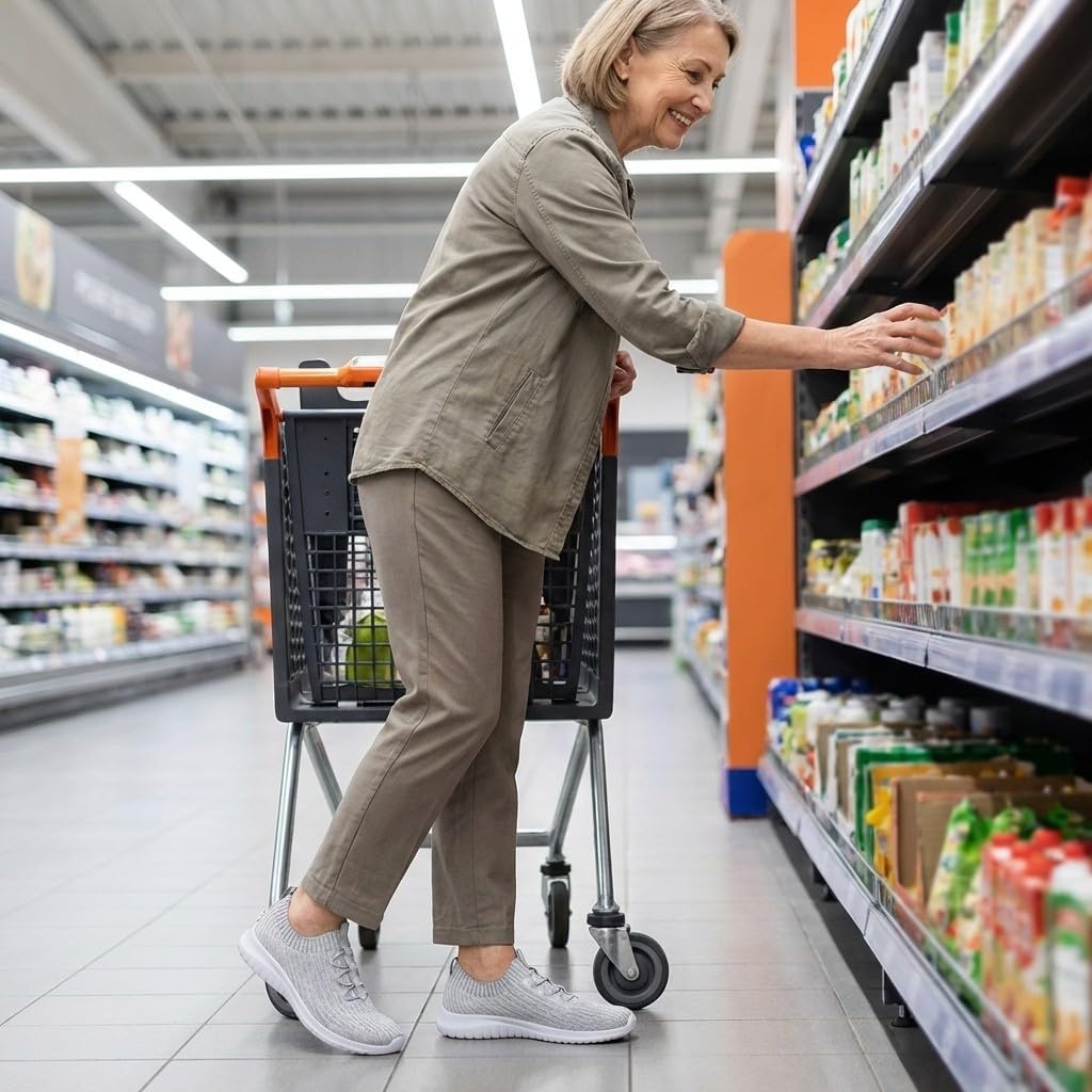 TIOSEBON Women's Slip On Walking Shoes Lightweight Casual Running Sneakers - Image 3