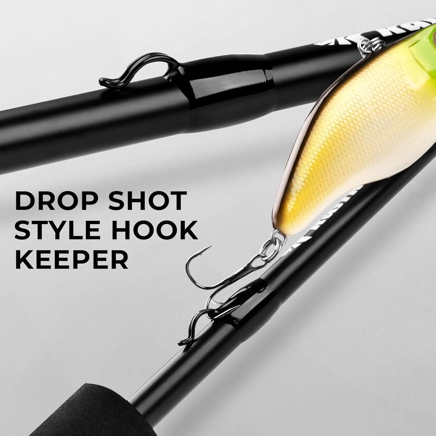 KastKing Crixus Fishing Rods,IM6 Graphite Spinning Rod & Casting Rod W/Zirconium Oxide Ring Stainless Steel Guides, SuperPolymer Handle - Image 7