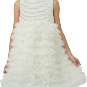 Girl Dresses Wedding Formal Tulle Dress Pageant Princess Party Tutu Dresses