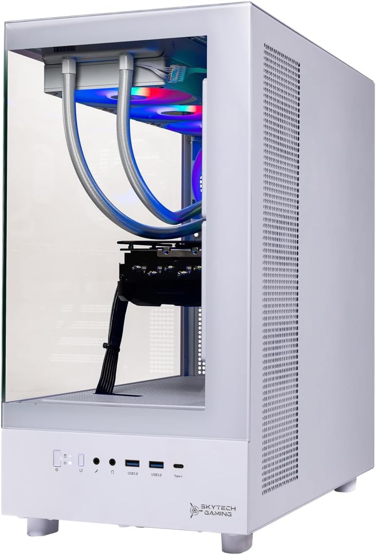 Skytech Gaming Azure 3 Desktop PC, Ryzen 7 9800X3D 4.7 GHz (5.2 GHz Turbo), NVIDIA RTX 5060 Ti 16GB, 1TB Gen4 NVMe SSD, 32GB DDR5 RAM 6000 RGB, 850W Gold ATX 3 PSU, 360mm ARGB AIO, Wi-Fi, Win 11 - Image 3