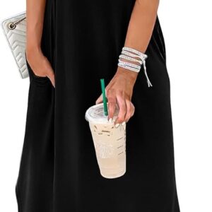 WIHOLL Women’s Maxi Dresses for Women Casual Long Summer Sun Dresses 2026 Spaghetti Strap Hawaiian Vacation Outfits for Women