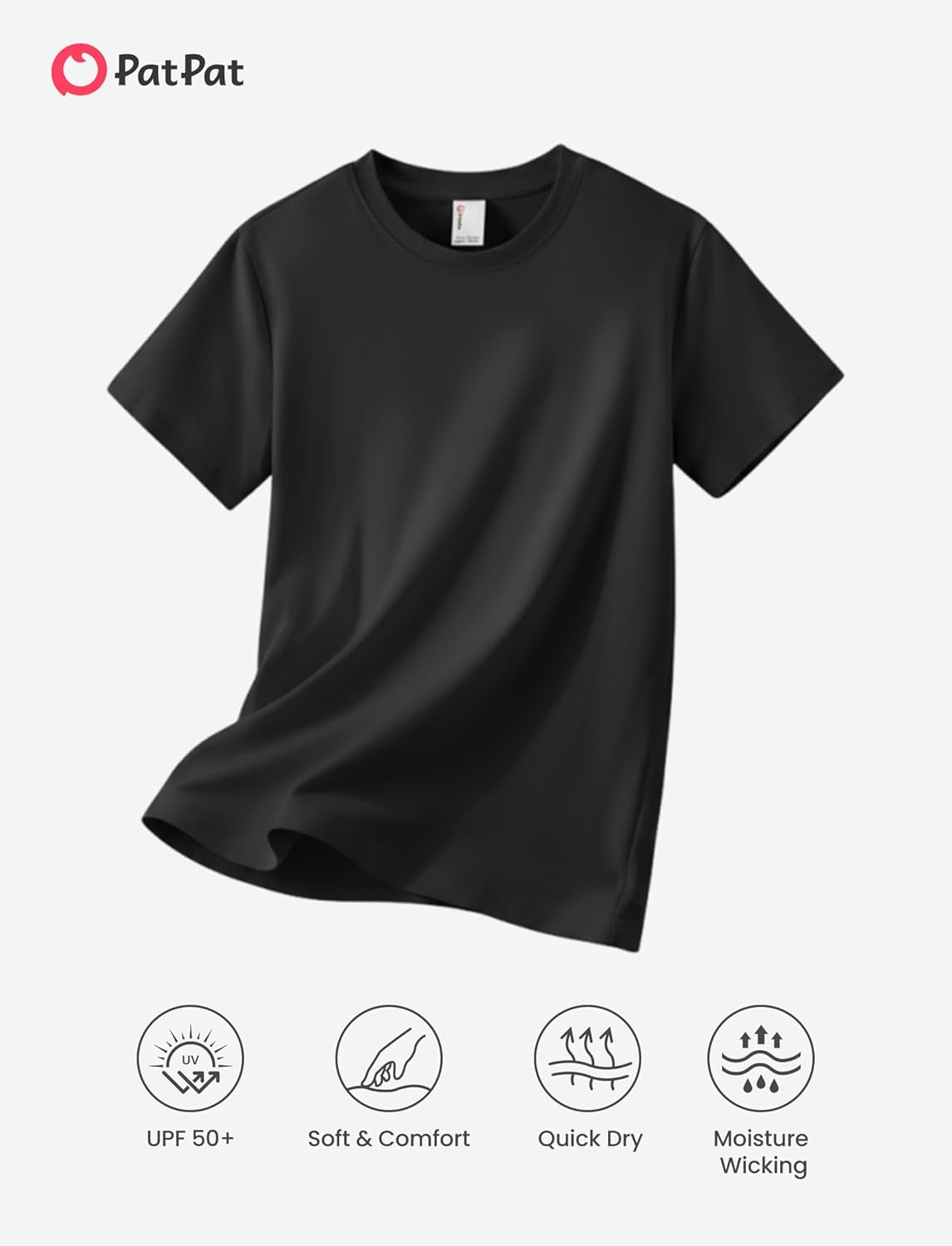 PATPAT Boys Neon Shirt 5T to Youth Dry Fit Athletic UPF 50+ T Shirts Short Sleeve Rash Guard Performance Sports Undershirt - Image 4