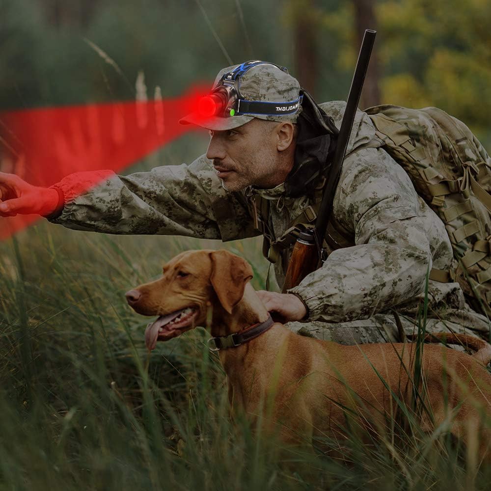 Hunting Red Light Headlamp Zoomable LED Headlight with 3 Lighting Mode and Water Resistant for Running Camping Hiking Reading. - Image 7
