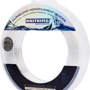 KastKing DuraBlend Monofilament Leader Line – Premium Saltwater Mono Leader Materials – Big Game Spool Size 120Yds/110M