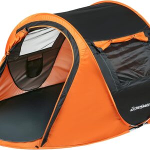 EchoSmile Instant Pop Up Camping Tent, 2/4/6 Person, Easy Setup Tent, Water Resistant Dome, Portable with Carry Bag