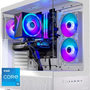 Skytech Gaming Azure 3 Gaming PC, Intel i5 14400F 2.5GHz, NVIDIA RTX 5060, 1TB NVMe SSD, 32GB DDR5 RAM 6000, 650W Gold PSU, Wi-Fi, Win 11, Desktop