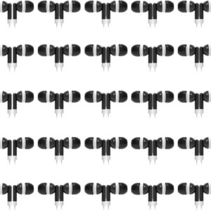 CN-Outlet Wholesale Bulk Earbuds Headphones 50 Pack for iPhone, Android, MP3 Player – Black