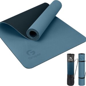 Yoga Mat Non Slip, Eco Friendly Fitness Exercise Mat with Carrying Strap,Pro Yoga Mats for Women,Workout Mats for Home, Pilates and Floor Exercises