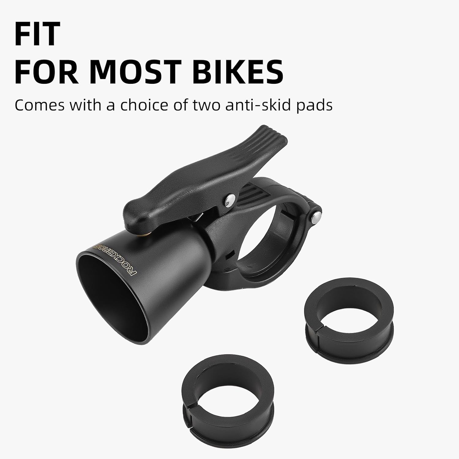 ROCKBROS Bike Bell Classic Bicycle Bell Mountain Bike Bells for Adults with Loud Sound and Fit for 0.87-1.25in/22.2-31.8mm Bicycle Handlebars - Image 3