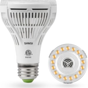 SANSI Grow Lights for Indoor Plants, Full Spectrum 15W Grow Light Bulbs (200 Watt Equivalent) with Optical Lens for High PPFD, 4000K Natural Daylight LED Plant Lights for Indoor Growing Seed Starting