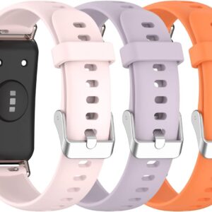 3 Pack Replacement Bands Compatible with HENGTO Fitness Tracker Watch for Kids, Soft Silicone Adjustable Sport Strap Wristband for HENGTO 1.4”/MorePro HM08/FITVII HM08/YOUSOKU H97 Pro/Amzhero D26/HENGTO H39 PLUS Smartwatch for Kids