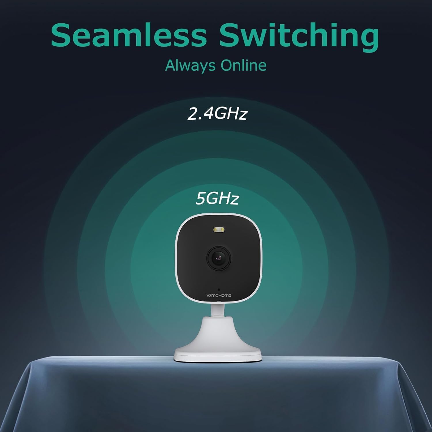 4MP Outdoor Indoor Cameras for Home Security, Outdoor Security Camera Indoor, 2.4g/5g Cameras for House/Pet/Baby, Plug and Play, Support 128G Card Storage (Not Included), Wired, 2PCS - Image 5