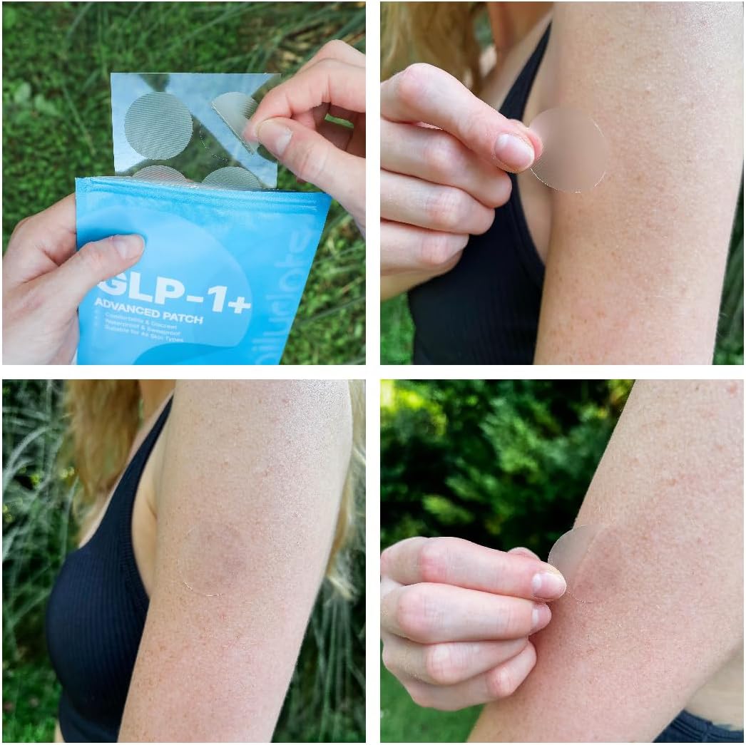 GLP-1 Patches | 60 Clear Patches | Advanced Berberine, Pomegranate & Cinnamon Formula | Plant-Based Time Release Patch for Men & Women - Image 2