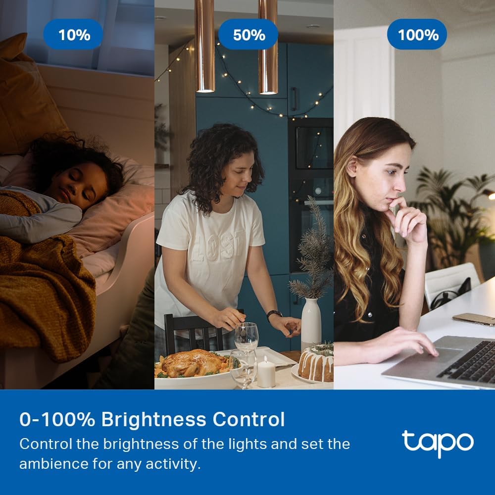 TP-Link Tapo Smart 3 Way Dimmer Switch KIT, Matter Compatible, Energy Monitoring, Neutral Wire Required, Works with Alexa, Siri, Google Home, SmartThings, UL Certified, 2.4GHZ Wi-Fi, Tapo S515D KIT - Image 5