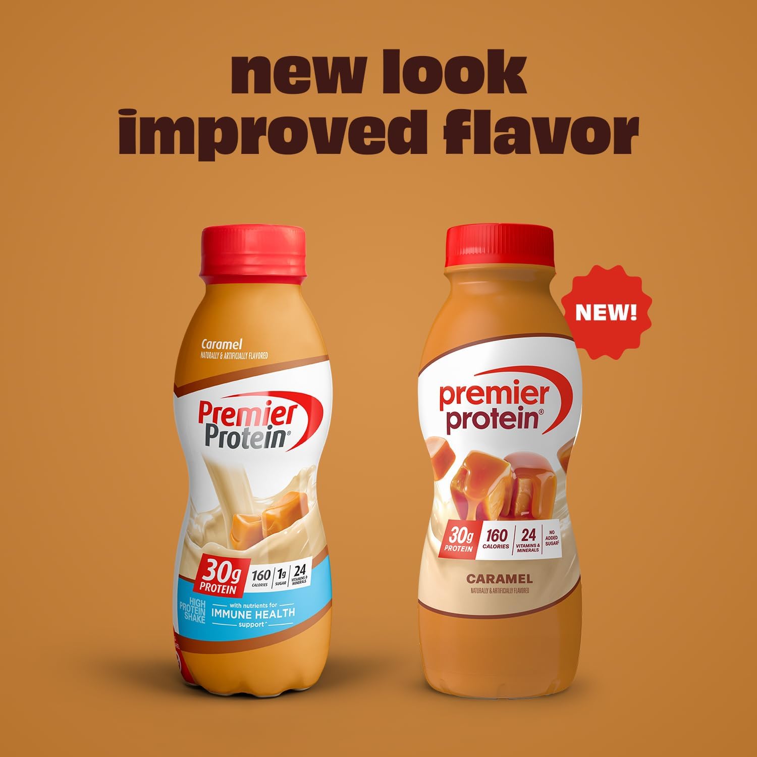 Premier Protein Shake, Caramel, 30g Protein, No Added Sugar, 24 Vitamins & Minerals to Support Immune Health, 11.5 fl oz, 6 Pack (Packaging May Vary) - Image 2