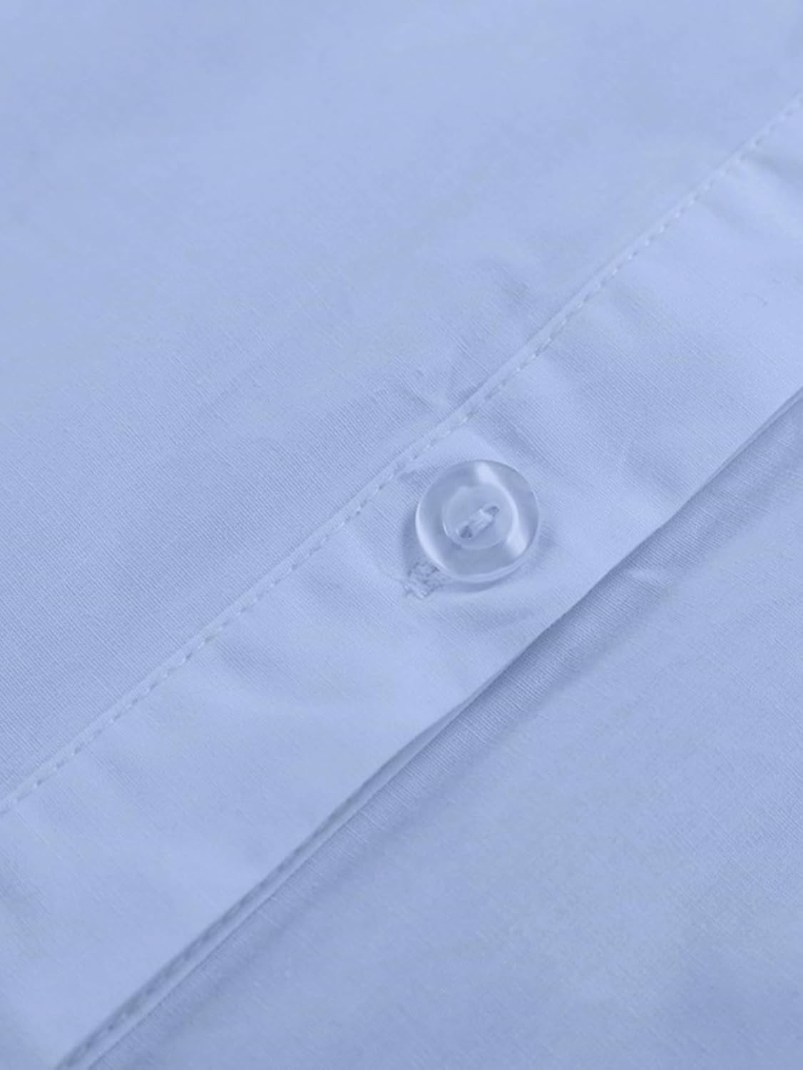 LYANER Women's Casual Shirt Dress Collar V Neck Button Down Loose Long Sleeve Mini Dresses - Image 6