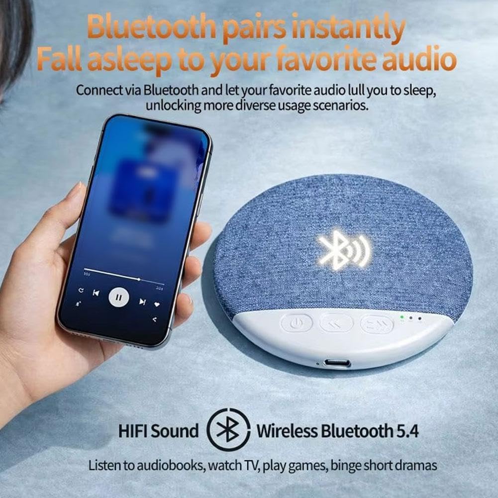 Pillow Speaker for Sleeping,2026 New Bluetooth Under Pillow Speaker with White Noise Timer Wireless Sleep Aid with Stereo Bass Private Sleep Headphones,Side Sleeper Friendly (Green, OneSize) - Image 8