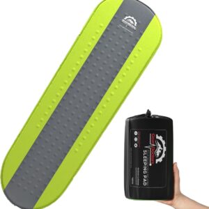 Gear Doctors Oxylus 4.3R-Value Insulated Foam Self Inflating Sleeping Pad Camping—Sleeping Pad Backpacking Air Mattress—Camping Mattress Self Inflating Camp Mat 4 Seasons Sleep Mat—Camp/Floor/Tent/Cot