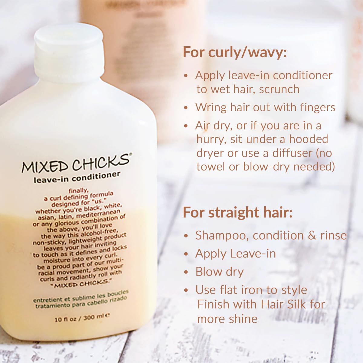 Mixed Chicks Curl Defining & Frizz Eliminating Leave-In Conditioner, 10 fl.oz - Image 6