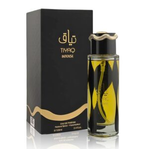 9 O’CLOCK Tiyaq Intense Unisex Perfume, Cologne for Men and Women 3.4 Fl. Oz. Eau de Parfum Natural Spray