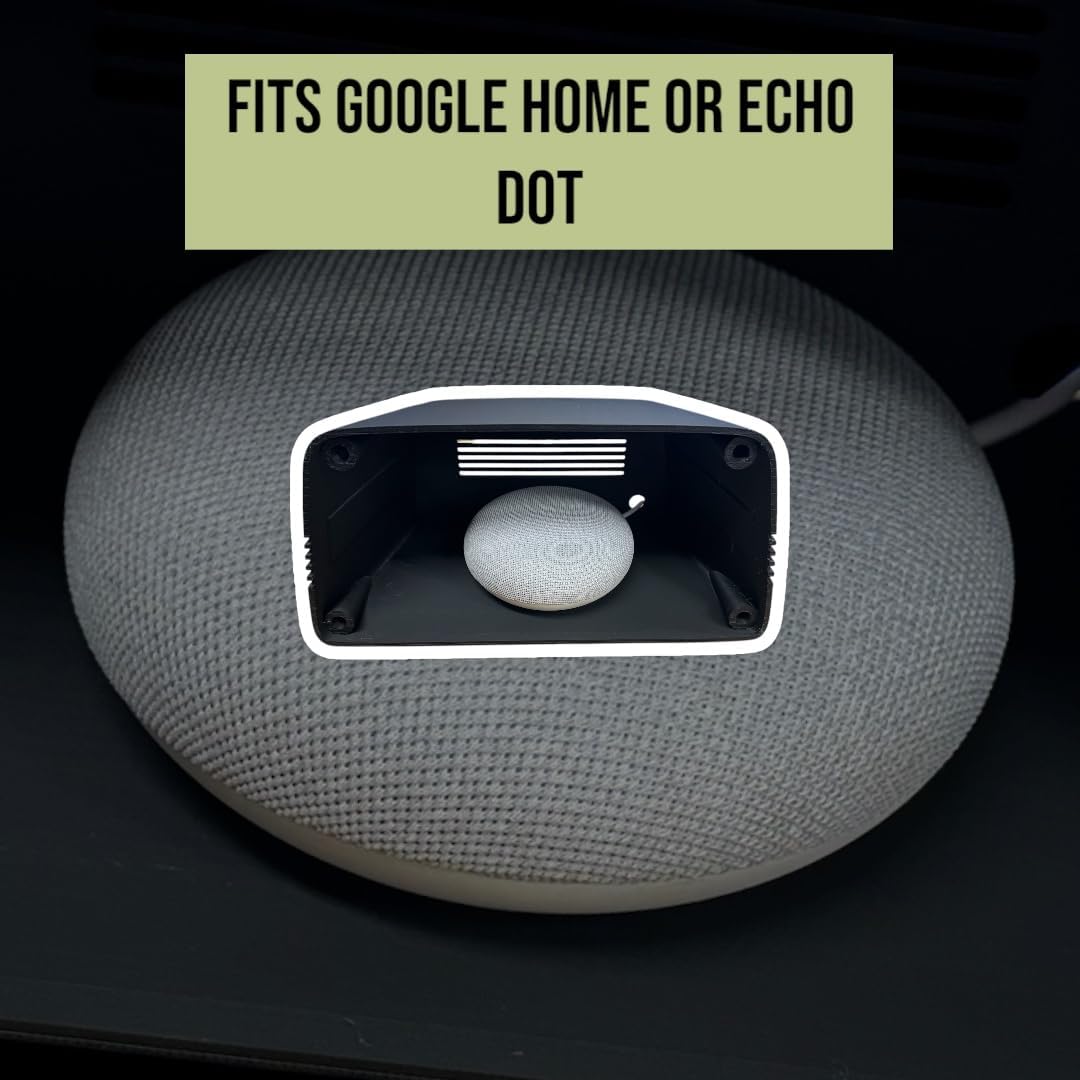 Board Speaker Inspired by Severance – Lumon-Inspired Smart Speaker Holder for Echo Dot & Google Nest Mini – Sci-Fi Desk Decor for Fans - Image 3