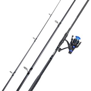 Sougayilang Surf Fishing Rod Combo Medium/Heavy 3 Piece Baitfeeder Spinning Combo with 4000 Size Reel for Travel