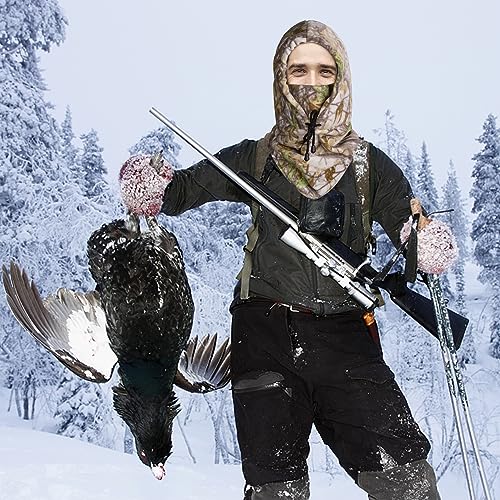 Watayo Hunting Face Mask for Cold Weather- Winter Camouflage Balaclava Face Mask- Windproof Balaclava Ski Warmer Face Cover for Men Hunting Camping - Image 6