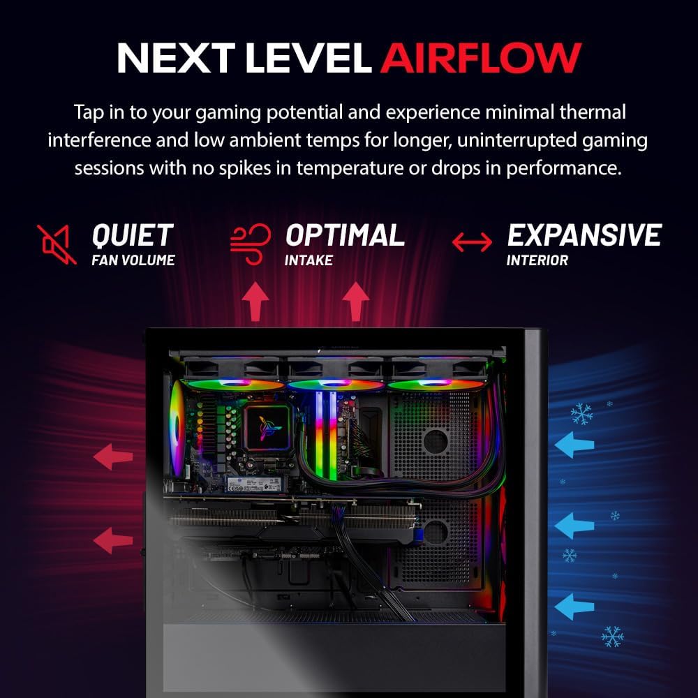 Skytech Gaming Chronos 3 Desktop PC, Ryzen 7 7700X 4.5 GHz (5.4GHz), NVIDIA RTX 5070 12GB, 1TB NVMe SSD, 32GB DDR5 RAM 5600 RGB, 850W Gold PSU, 360mm ARGB AIO, Wi-Fi, Win 11 - Image 9