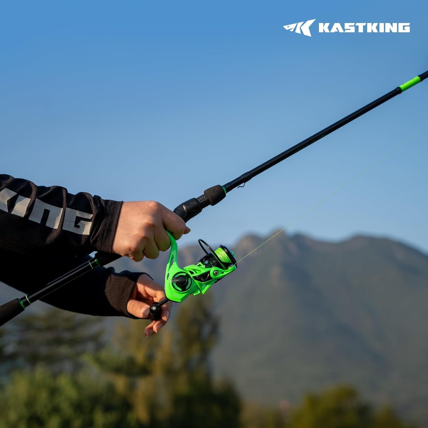 KastKing Zephyr Dual Tip Fishing Rod, Lightweight KastFlex IM6 Graphite Spinning & Casting Rod, Fuji O-Ring Guide, Dual Tips Section for Different Powers, Drop Shot Hook Keeper, EVA Grip - Image 2