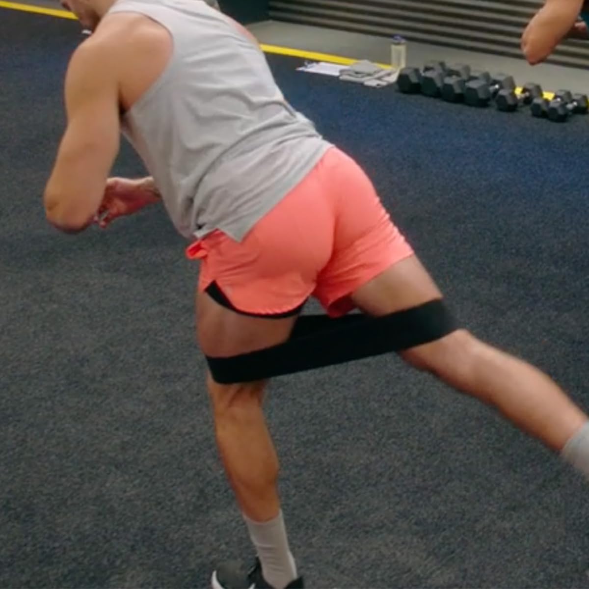 BODi Thick Resistance Bands, Home Gym Workout Equipment, Exercise Bands, Resistance Loops for Home Fitness, Yoga, Pilates, Stretching, Strength Training, Booty and Thigh Workouts, Set of 2 Black/Gray - Image 7