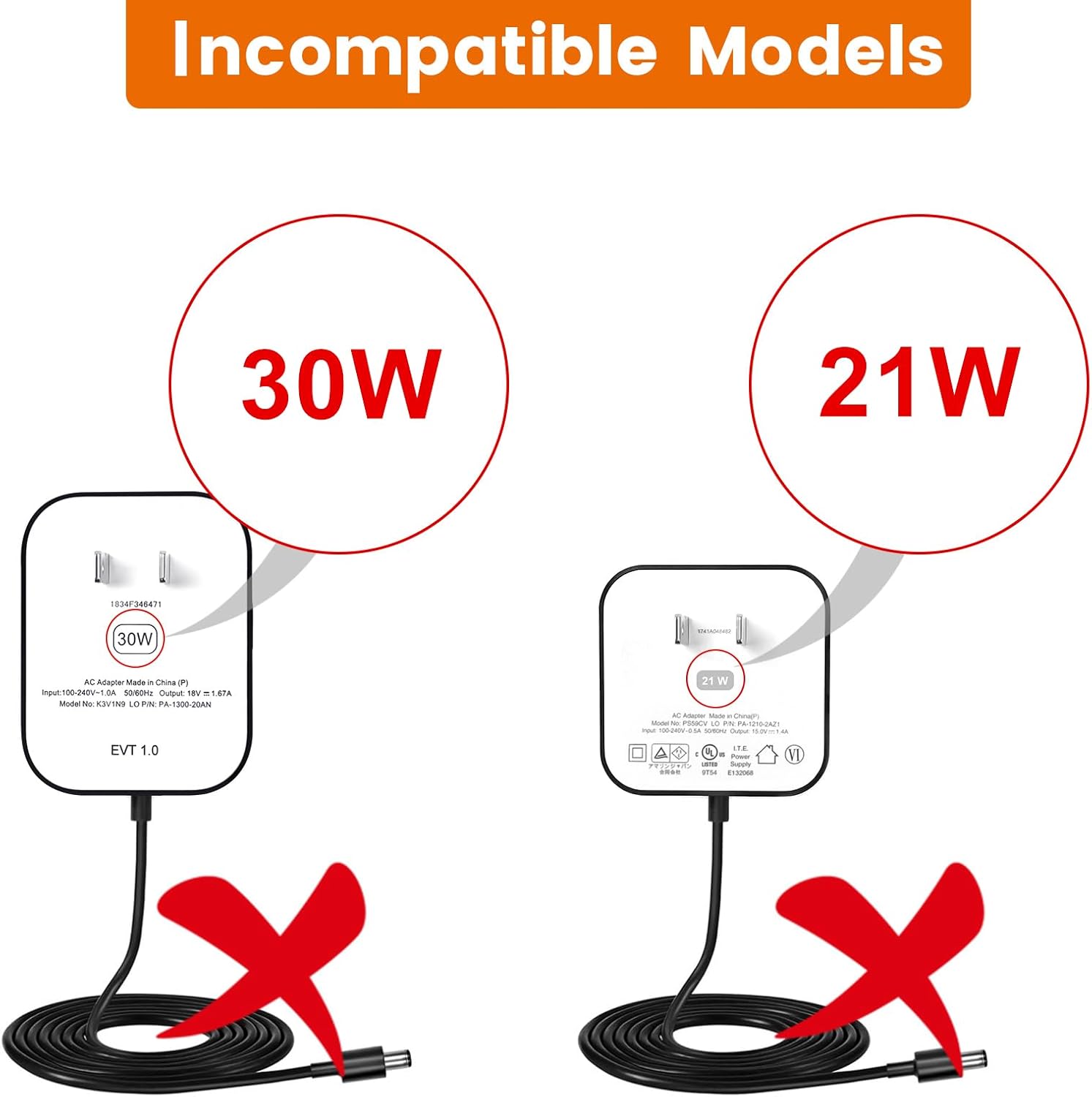 15W Power Cord Adapter for Echo Spot Smart Clock & Pop Smart Speaker - Black Wall Charger Plug Long Cable, 5ft - Image 4