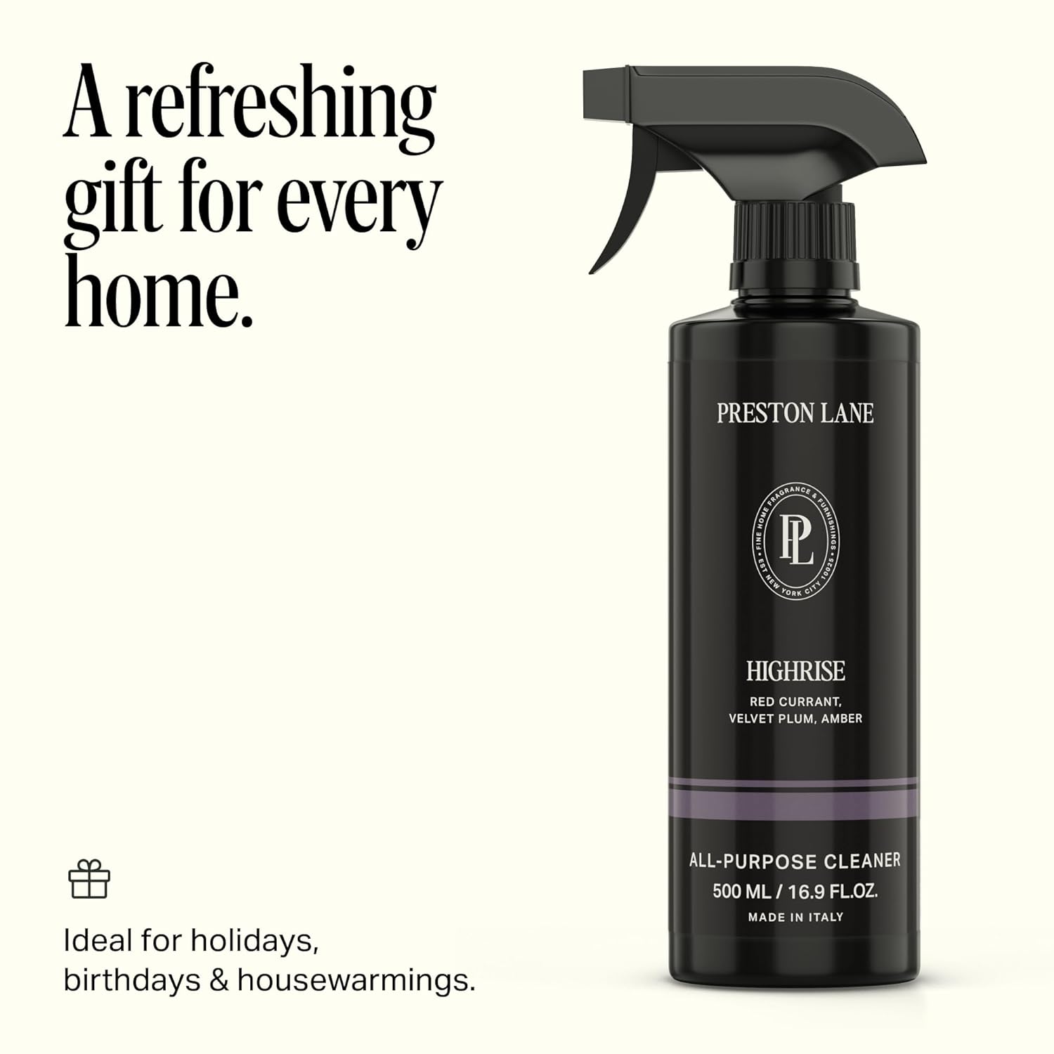 Preston Lane Luxury All-Purpose Cleaner, Highrise Scent | Bio-Based Multi-Surface Spray | Streak-Free Finish, Lifts Dirt, Smudges & Grease | Vegan & Cruelty-Free - Image 7