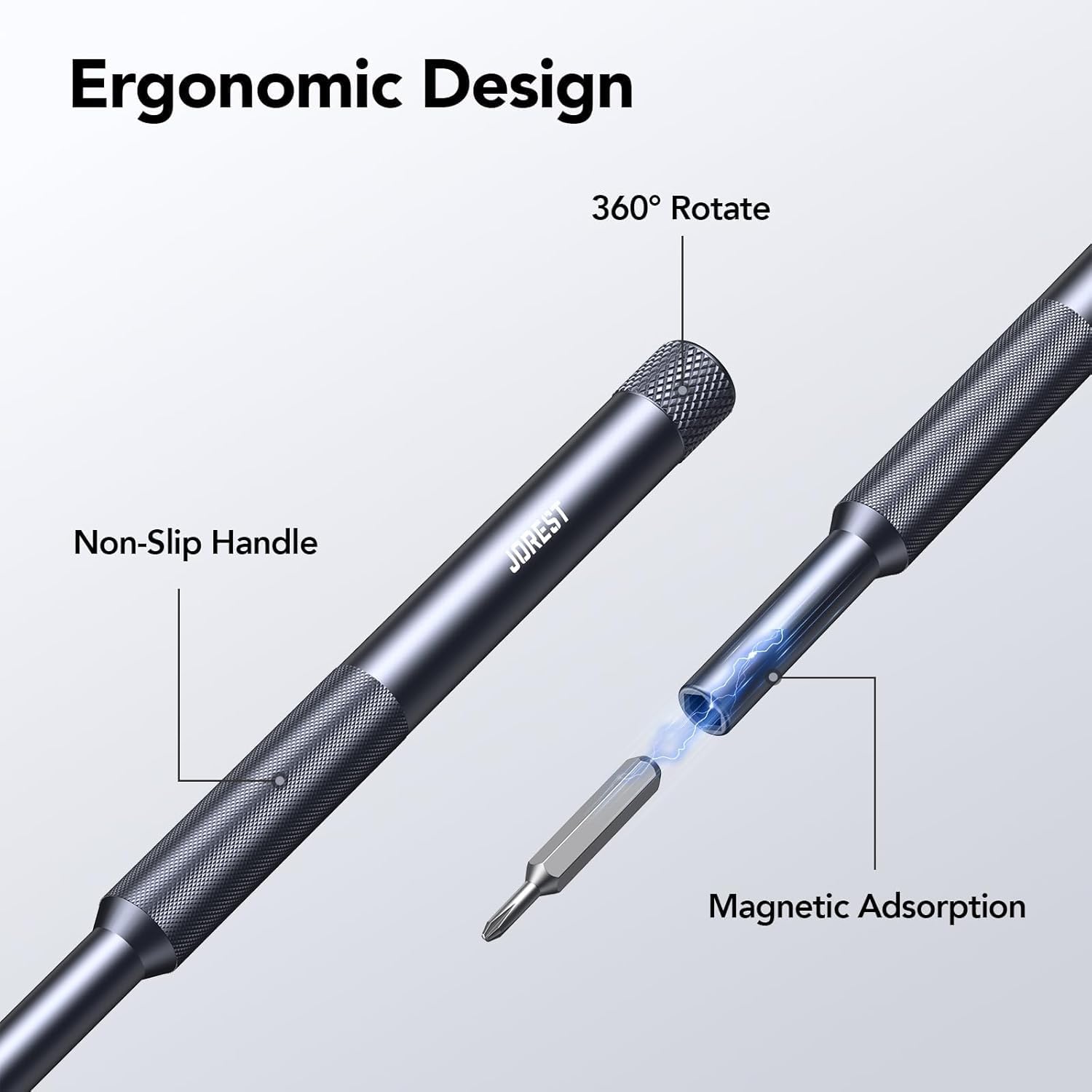 JOREST 50 in 1 Precision Screwdriver Set with Security Torx, Magnetic Mini Repair kit for Macbook, Laptop, PS4, PS5, iphone, Nintendo Switch, Glasses, Watch, Toy, Stocking Stuffers Gifts for Men - Image 3