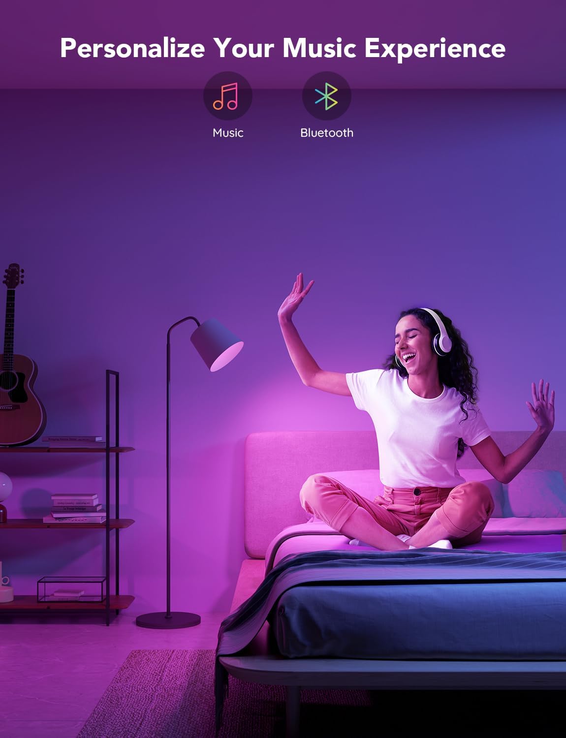 Govee Smart Light Bulbs, 1200 Lumens Dimmable BR30 Bulbs, RGBWW Color Changing Light Bulb, Flood Light Bulbs Work with Alexa, Google Assistant, WiFi & Bluetooth LED Bulbs, Music Sync, 2 Pack - Image 7