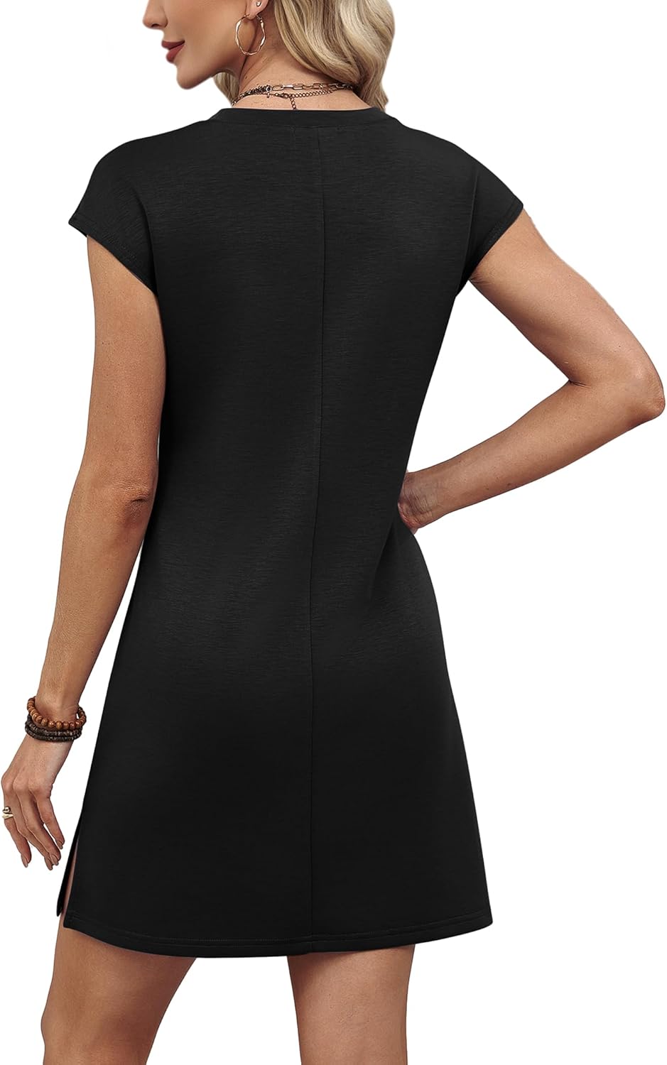 Sampeel Dresses for Women 2026 Summer Sundress Casual Cap Sleeve Dress Beach Vacation Clothes - Image 5