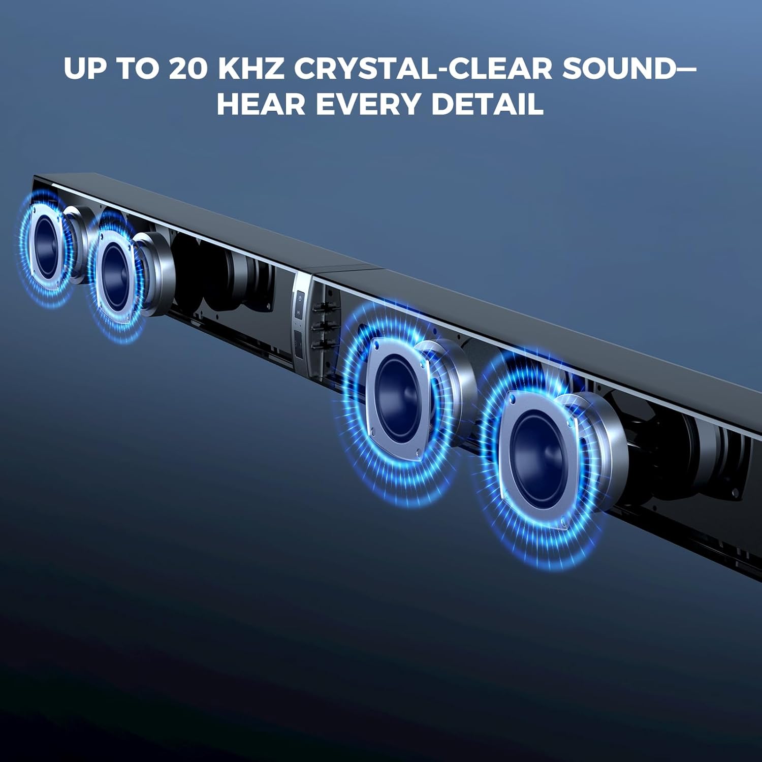 MZEIBO Sound Bar with Subwoofer,120W Soundbar for Smart TV Surround Sound Home Theater System Bluetooth 5.3 Audio Compatible with ARC, AUX, Optical - Image 4