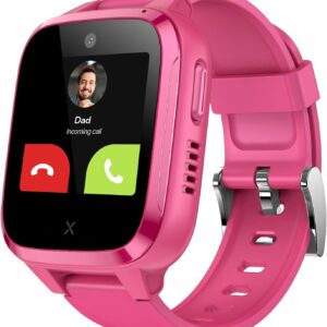 XPLORA Kidzi – Watch Phone for Children (4G) – Calls, Messages, Kids School Mode, SOS Function, GPS Location, Camera and Pedometer – (Subscription Required) (Kidzi on AT&T’s Network, Pink)