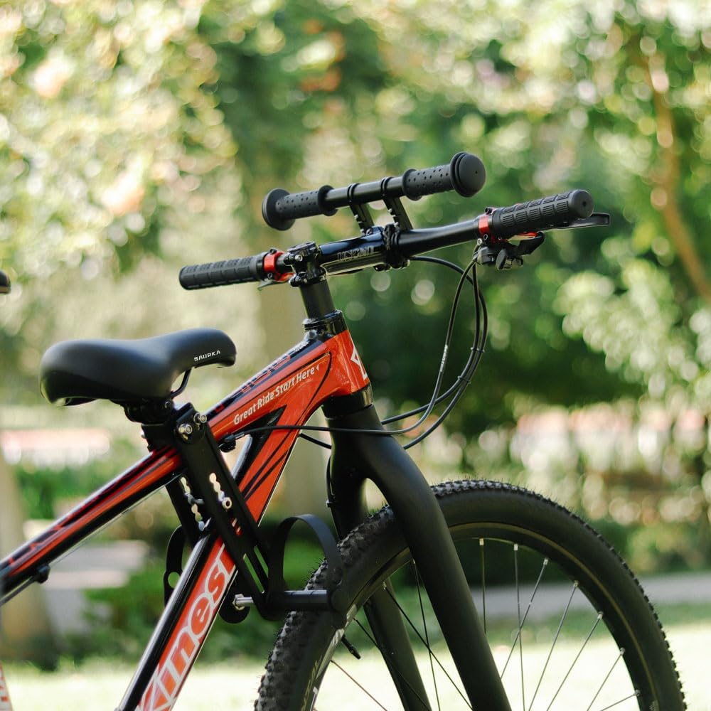 Kid Bike Seat Front Mounted and Handlebar for Mountain Bike Parent-Child Cycling, Child Bicycle Seat&Child Handlebar for All Adult MTB Bike Cycling(Foldable/Not Foldable Pedals) - Image 8
