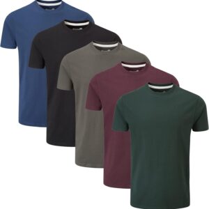 Charles Wilson Men’s 5 Pack Crew Neck T-Shirt