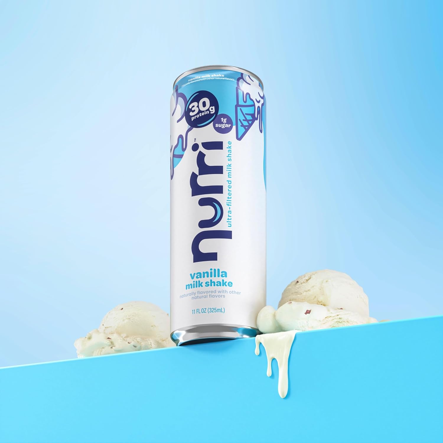 Nurri - 30g Protein Ultra Filtered Milk Shake – Vanilla - Lactose Free, Low Sugar, 150 Calories, 10 Vitamins and Minerals - 11 fl oz, 10 Cans - Image 7