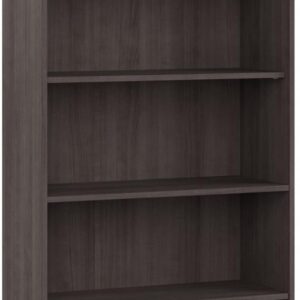 Bush Business Furniture Studio C Tall 5 Shelf Bookcase in Storm Gray, Large Bookshelf for Home or Professional Office
