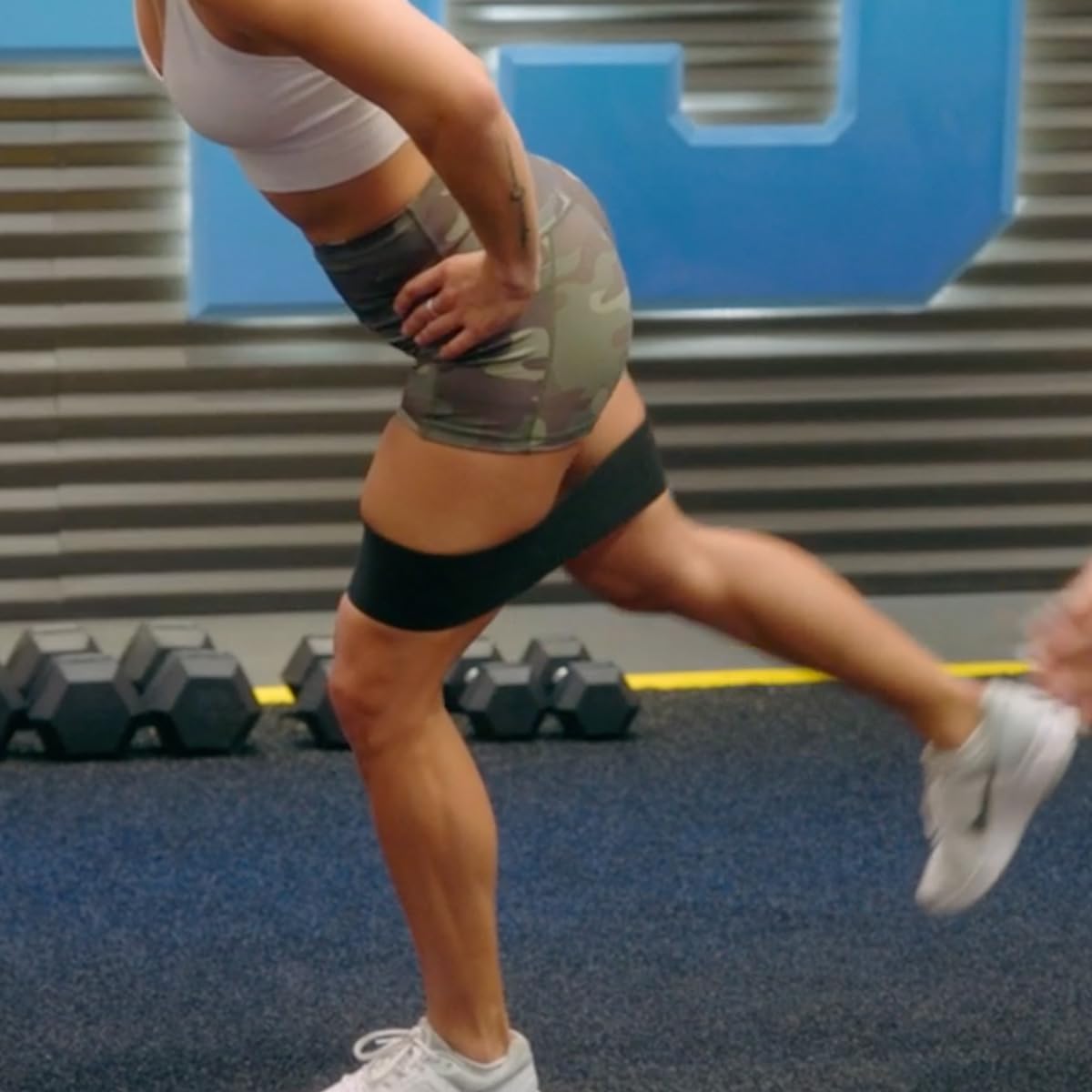 BODi Thick Resistance Bands, Home Gym Workout Equipment, Exercise Bands, Resistance Loops for Home Fitness, Yoga, Pilates, Stretching, Strength Training, Booty and Thigh Workouts, Set of 2 Black/Gray - Image 6