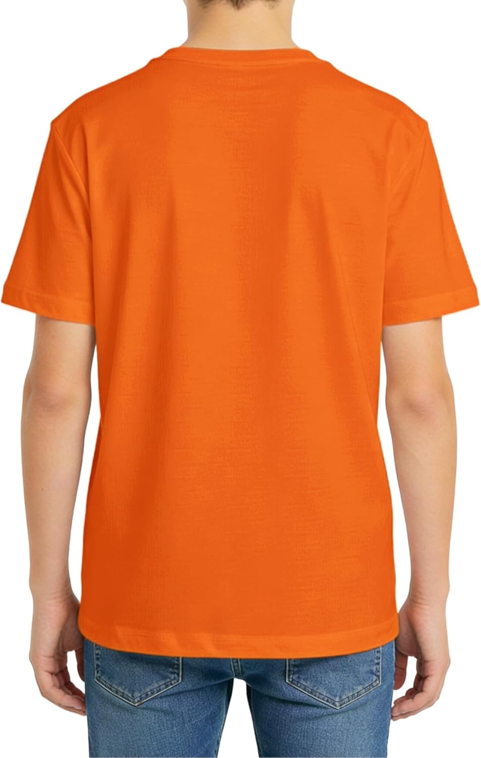 Boys Short Sleeve T-Shirt Kids Cotton Tops Summer Crewneck Shirts Basic Tees - Image 2