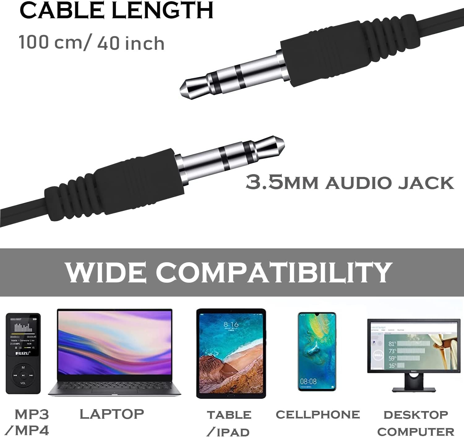 CN-Outlet Wholesale Bulk Earbuds Headphones 50 Pack for iPhone, Android, MP3 Player - Black - Image 5