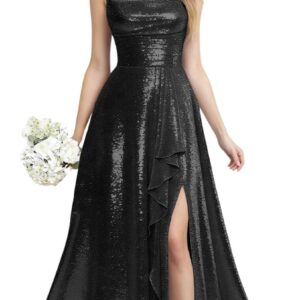 Flower Girl Dress for Wedding High Slit Sequin Girls Dresses Junior Bridesmaid Dress Bow Girls Holiday Party Dresses