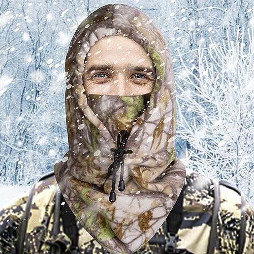 Watayo Hunting Face Mask for Cold Weather- Winter Camouflage Balaclava Face Mask- Windproof Balaclava Ski Warmer Face Cover for Men Hunting Camping - Image 5