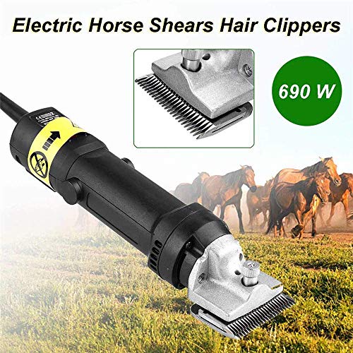 JKSVTF Hair Care Trimmer Professional Pet Grooming Heavy Duty Clipper Kit Electric Clipper 6 Speeds Shaving Thick Coats Fur Hair Large/Medium Dogs Horses Horses - Image 8
